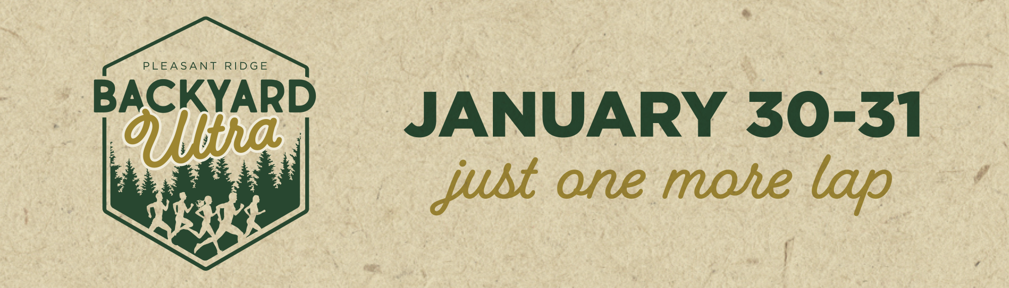 Graphic with Backyard Ultra logo and 2027 race dates with the text "just one more lap"